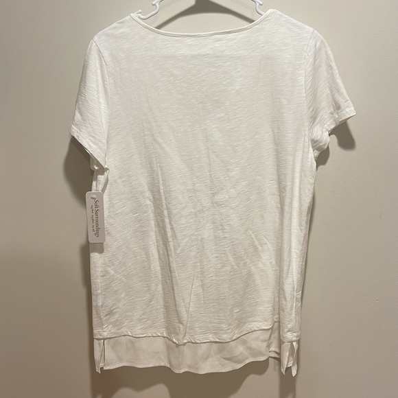 NWT Soft Surroundings Metaphor Tshirt White Small - Picture 7 of 7
